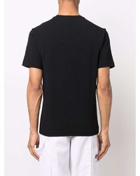 T-shirt à col rond imprimé noir Ea7 Emporio Armani