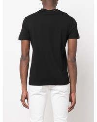 T-shirt à col rond imprimé noir Emporio Armani