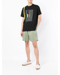 T-shirt à col rond imprimé noir PS Paul Smith