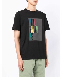 T-shirt à col rond imprimé noir PS Paul Smith