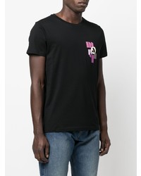 T-shirt à col rond imprimé noir Isabel Marant