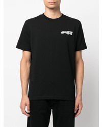 T-shirt à col rond imprimé noir Off-White