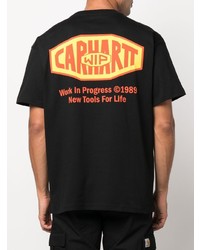 T-shirt à col rond imprimé noir Carhartt WIP