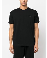 T-shirt à col rond imprimé noir Off-White