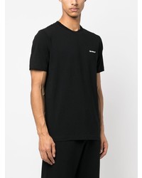 T-shirt à col rond imprimé noir Off-White