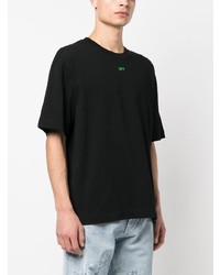 T-shirt à col rond imprimé noir Off-White