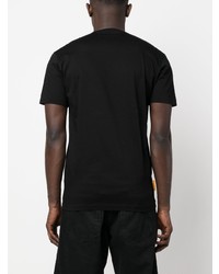 T-shirt à col rond imprimé noir DSQUARED2