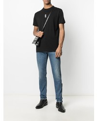 T-shirt à col rond imprimé noir DSQUARED2