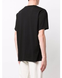 T-shirt à col rond imprimé noir Amiri