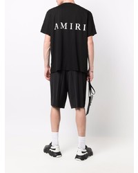 T-shirt à col rond imprimé noir Amiri