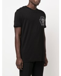 T-shirt à col rond imprimé noir Philipp Plein