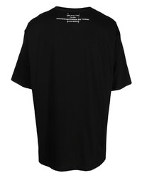 T-shirt à col rond imprimé noir Takahiromiyashita The Soloist