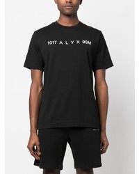 T-shirt à col rond imprimé noir 1017 Alyx 9Sm