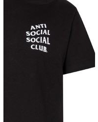 T-shirt à col rond imprimé noir Anti Social Social Club