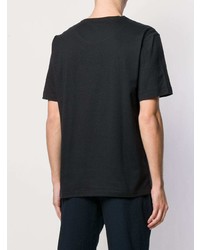 T-shirt à col rond imprimé noir Missoni