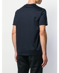 T-shirt à col rond imprimé noir Emporio Armani