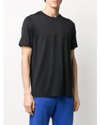 T-shirt à col rond imprimé noir MSGM