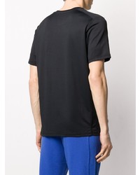 T-shirt à col rond imprimé noir MSGM