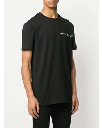 T-shirt à col rond imprimé noir Philipp Plein