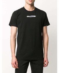 T-shirt à col rond imprimé noir Off-White