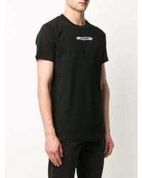 T-shirt à col rond imprimé noir Off-White