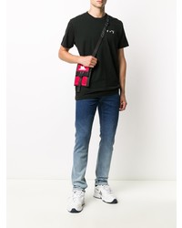 T-shirt à col rond imprimé noir Off-White