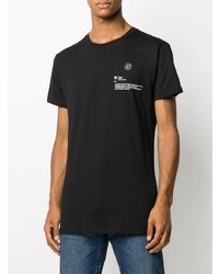 T-shirt à col rond imprimé noir Philipp Plein