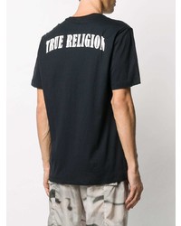 T-shirt à col rond imprimé noir True Religion