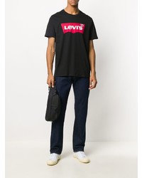 T-shirt à col rond imprimé noir Levi's