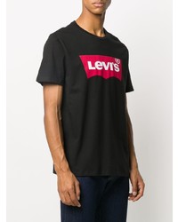 T-shirt à col rond imprimé noir Levi's