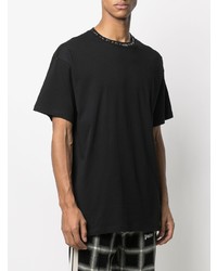 T-shirt à col rond imprimé noir Raf Simons