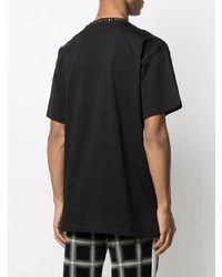 T-shirt à col rond imprimé noir Raf Simons