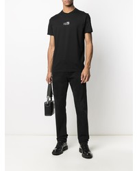 T-shirt à col rond imprimé noir DSQUARED2