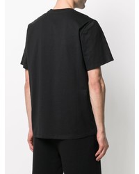 T-shirt à col rond imprimé noir MSGM