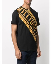 T-shirt à col rond imprimé noir Billionaire