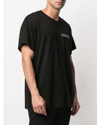 T-shirt à col rond imprimé noir Amiri