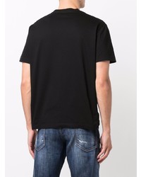 T-shirt à col rond imprimé noir DSQUARED2