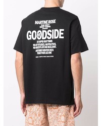 T-shirt à col rond imprimé noir Martine Rose