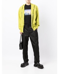 T-shirt à col rond imprimé noir MSGM