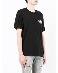 T-shirt à col rond imprimé noir Amiri