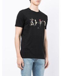 T-shirt à col rond imprimé noir PS Paul Smith