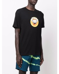 T-shirt à col rond imprimé noir RIPNDIP