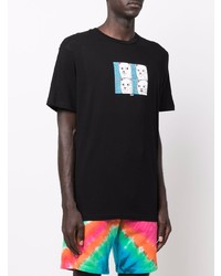 T-shirt à col rond imprimé noir RIPNDIP