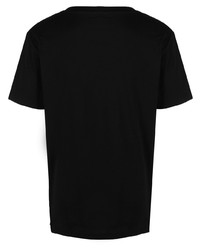 T-shirt à col rond imprimé noir Moschino