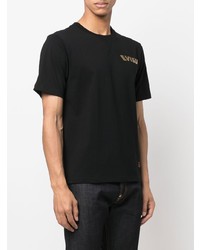 T-shirt à col rond imprimé noir Evisu