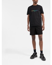 T-shirt à col rond imprimé noir Givenchy