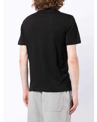 T-shirt à col rond imprimé noir Ea7 Emporio Armani