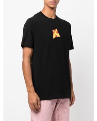 T-shirt à col rond imprimé noir Off-White