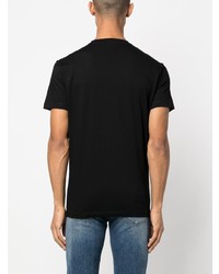 T-shirt à col rond imprimé noir DSQUARED2