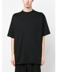 T-shirt à col rond imprimé noir Balenciaga